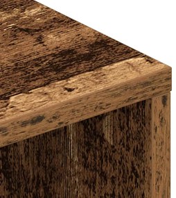 antik hatású szerelt fa TV-szekrény 100 x 40 x 40 cm