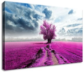 Gario Vászonkép Fa a lila mezon Méret: 40 x 100 cm