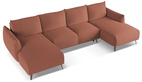 Rózsaszín sarokkanapé Malie – Makamii