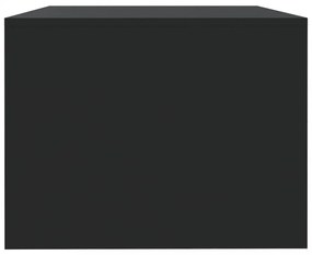 fekete szerelt fa dohányzóasztal 102 x 55 x 42 cm