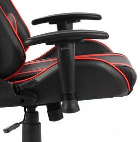 piros PVC forgó gamer szék
