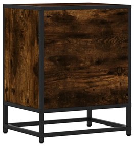 éjjeliszekrények 2 db füstölt tölgy 40x31x50 cm Gépi fa és fém
