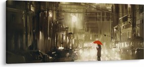 Kép - Nő egy esős éjszakán (120x50 cm)