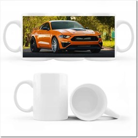 Nyomott mintás bögre Narancssárga autó