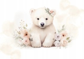 Fotótapéta Gyerekeknek aranyos állatkák maci Ragasztó 415 x 290