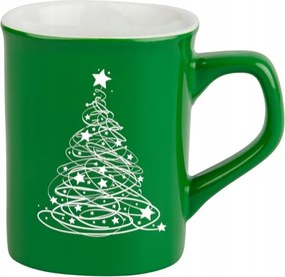 Kerámia bögre 250 ml Karácsonyi gravírozás Karácsonyfa különböző színek