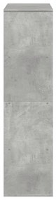 betonszürke szerelt fa térelválasztó 100 x 33 x 125,5 cm