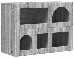 Széf Szürke Sonoma 80,5 x 35 x 59 cm Faanyag