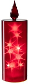LEONARDO STELLA led világításos gyertya 27cm, piros