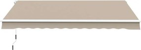 Falra szerelhető kihajtható árnyékoló, AR01 bézs 295x200 cm