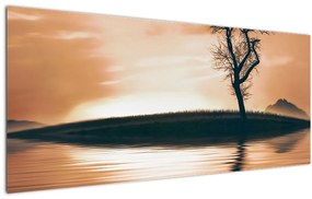 Egy fa képe egy szigeten (120x50 cm)