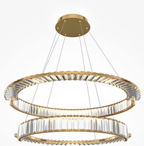 MAYTONI P097PL-L90G4K KRONE Kristály Függesztett Lámpa Átlátszó, Arany LED IP20