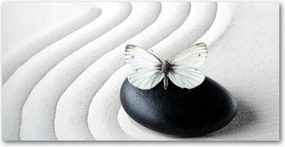 Fotó-üvegkép Zen kő és pillangó 140x70