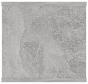 betonszürke szerelt fa fali polc 102 x 30 x 29 cm
