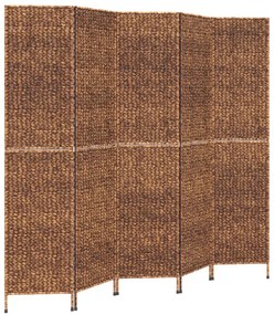 barna 5 paneles vízijácint térelválasztó 205x180 cm