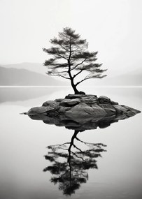 Poszter 67,5x95cm Magányos fa