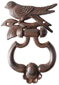 Öntöttvas madaras ajtókopogtató, 14 x 18 cm