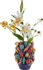 CORAL COAST kerámia váza 33 cm , tenger gyümölcsei