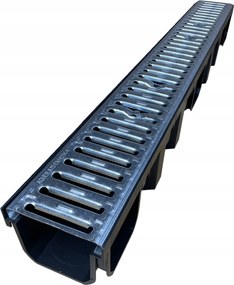 Lineáris Vízelvezetés Műanyag/horganyzott vályú h105 A15