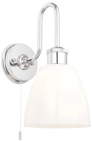 Endon 95506 - Fürdőszobai fali világítótest PIPER 1xE27/10W/230V IP44 fényes króm