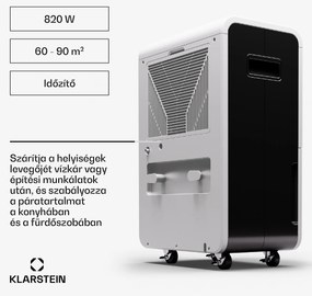 Klarstein DryFy Grand Smart 70, párátlanító, WiFi, kompresszor, 70l/24ó, 60-90 m²