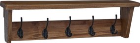 vidaXL Fogas Barna 50 x 10 x 14 cm Tömör Mahagóni Fa