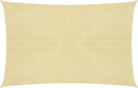 Napvitorla, 160 g/m², bézs, 5x8 m, Hdpe