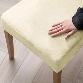 Krémszínű gumis szék huzat szett 4 db-os 48 cm Sento – Restilo