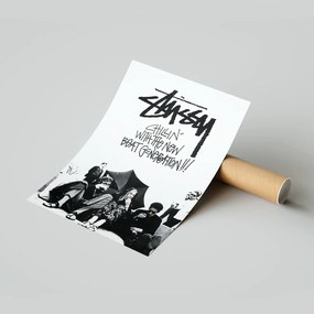 Stussy Vintage Retro Poszter Nappaliba 50x70 cm Ajándék ötlet