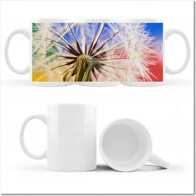 Pitypang mintás bögre, színes