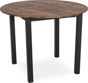 Stół TEO 100 cm Dąb Rustykalny/Czarny