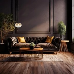 LED Csillár zsinóron VASO LED/4W/230V átm. 18 cm arany/füstös