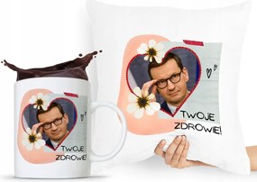 Párna Bögre Szett Ajándék Mateusz Morawiecki nyomott mintával