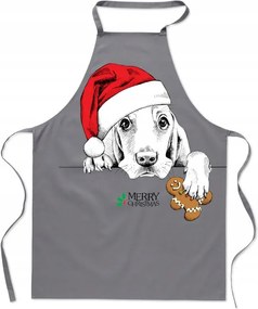 Konyhai Kötény Karácsonyi Kutya Mikulás Karácsonyi Ajándék