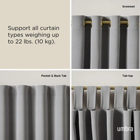 Acél bővíthető függönykarnis 107 - 305 cm Loop – Umbra