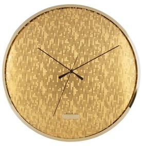 Karlsson 6005GD dizájner falióra, arany, átmérő 40cm