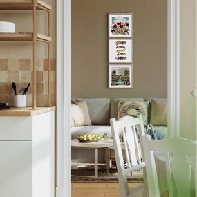 Kép szett 3 db-os 30x30 cm Sweet Home – Styler