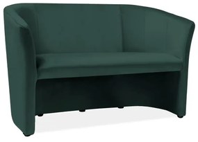 Cuba Velvet kanapé, kétüléses, zöld