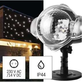 LED Karácsonyi kültéri projektor LED/4W/230V IP44 fehér