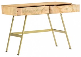 fiókos tömör mangófa íróasztal 100 x 55 x 75 cm