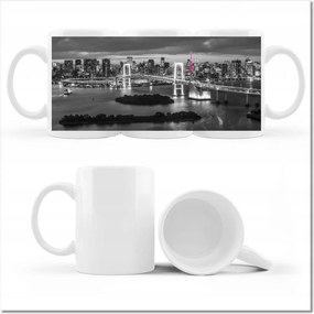 Fotó bögre Rózsaszín Eiffel-torony híd