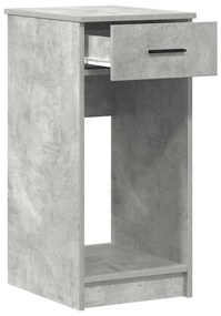 számítógépes toronyállvány fiókkal betonszürke 35x45x77 cm