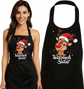 Konyhai kötény Karácsony Boldog Karácsonyt Rénszarvas Rudolf Uniszex Karácsonyra