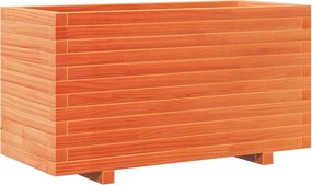 vidaXL viaszbarna tömör fenyőfa kerti virágtartó 90 x 40 x 49,5 cm