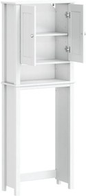 BERG fehér tömör fa WC feletti tároló 60 x 27 x 164,5 cm