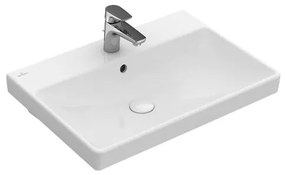 Villeroy & Boch Avento mosdó 60x47 cm fehér színben fényes felülettel középső nyílással 41586001 GLACERAAVU117