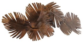 Art Deco fali lámpa réz 105 cm 2-lámpás - Lauf