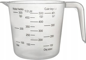 Konyhai mérőpohár Élelmiszerek kimérésére szolgáló mérőpohárral 500 ml