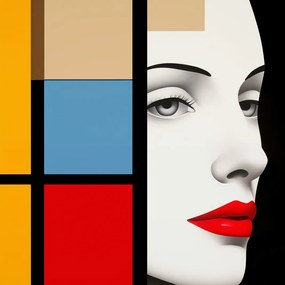 Poszter 60x60cm Geometrikus Pillantás a távolba