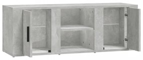 betonszürke szerelt fa TV-szekrény 100 x 31,5 x 35 cm